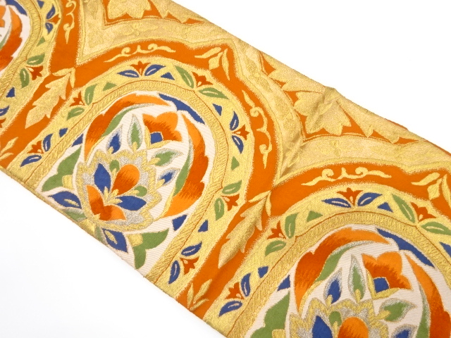 JAPANESE KIMONO / ANTIQUE NAGOYA OBI / SILK / WOVEN SARASA